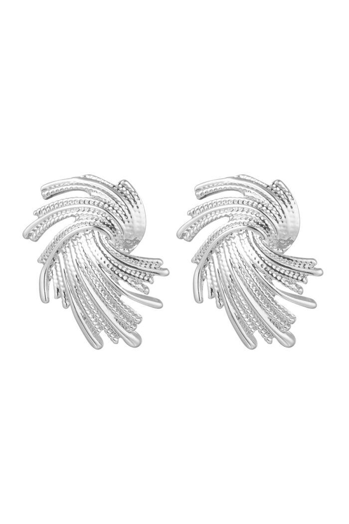 Oorbellen twizzel - zilver Alloy