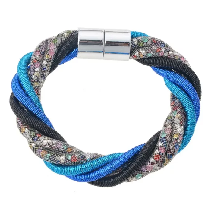 Melady Armband Dames Ø6-7cm Blauw ijzer Rond