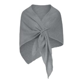 Omslagdoek bolletjes patroon Zwart Acryl - Afbeelding 3