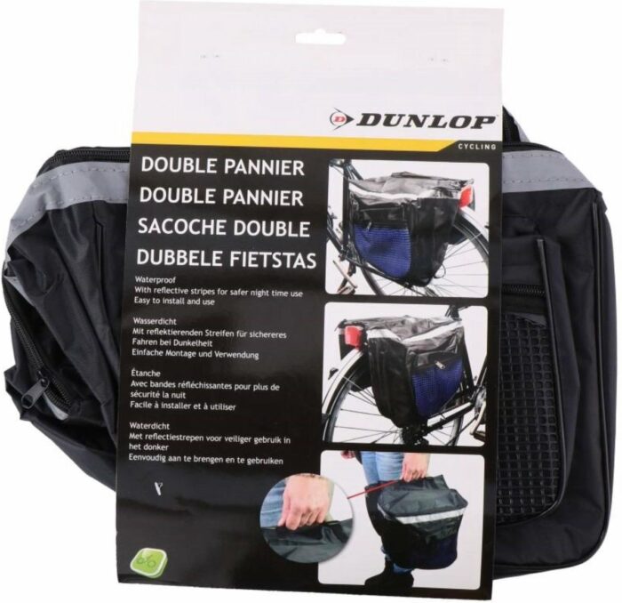 Dunlop - Dubbele Fietstas - 23 Liter (2x13L) met handgreep - Image 2