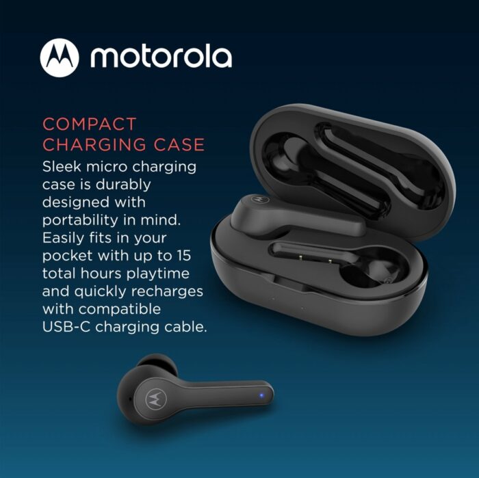 Motorola MOTO BUDS 085 Draadloze Oordopjes - Waterbestendig - Microfoon - Touch Control - Zwart - Image 5