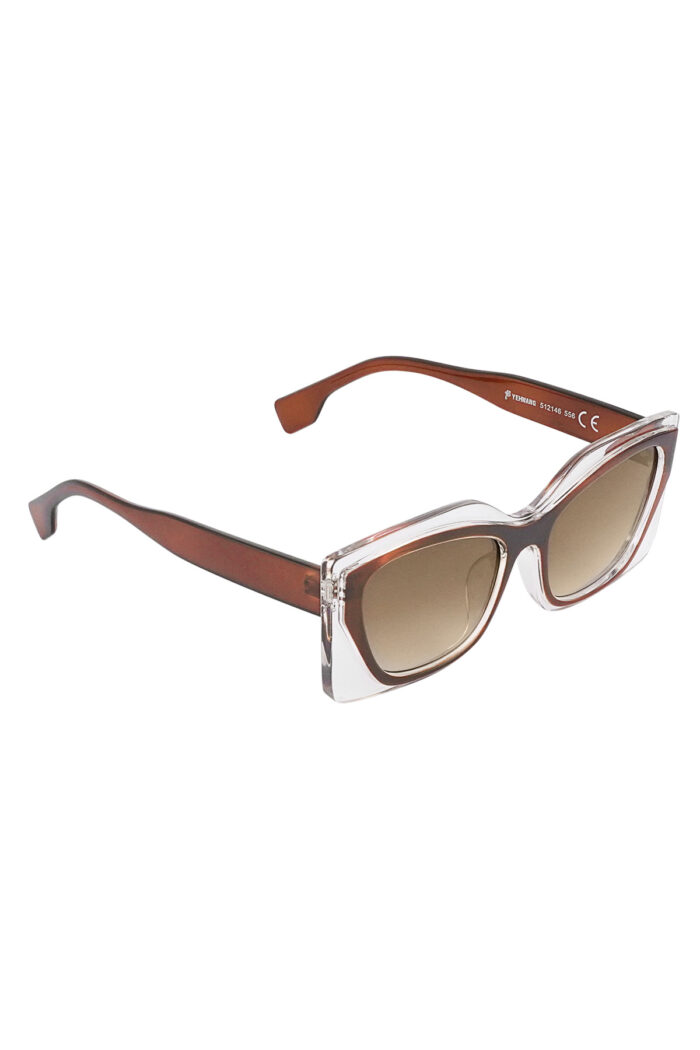 Dubbel frame zonnebril - bruin 0512146-556
