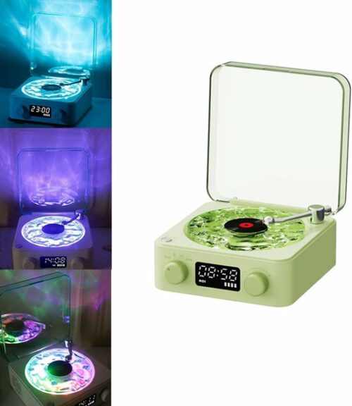 Bluetooth speaker Platenspeler kleur roze