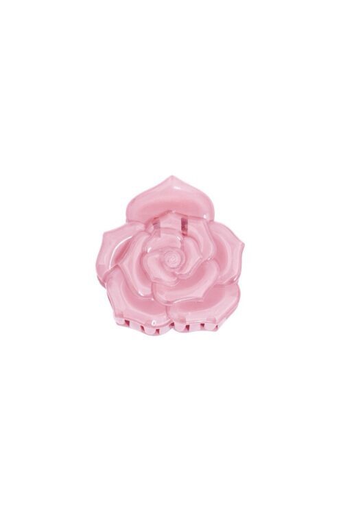 Roze roos haar clip