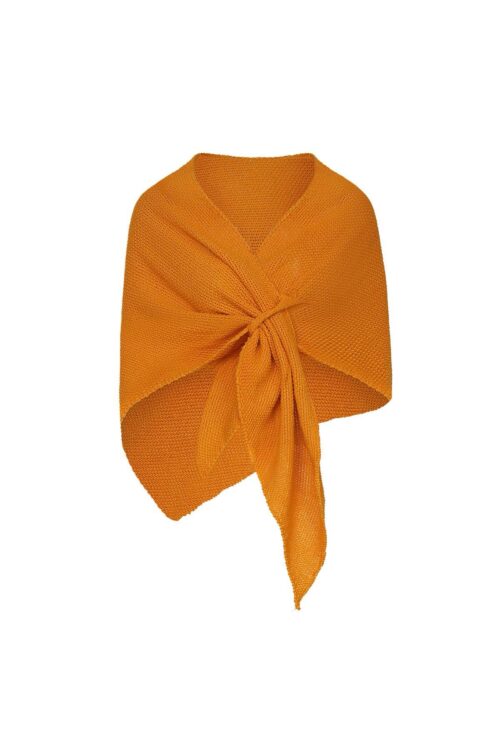 Oranje omslagdoek.
