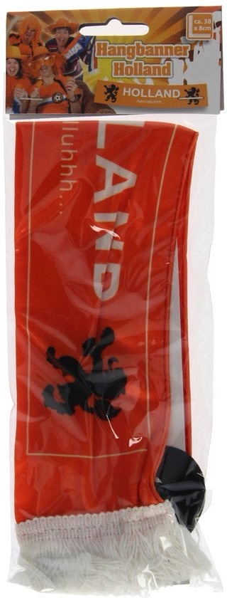 Nederland Banner Oranje 38 X 8 cm. - Afbeelding 2