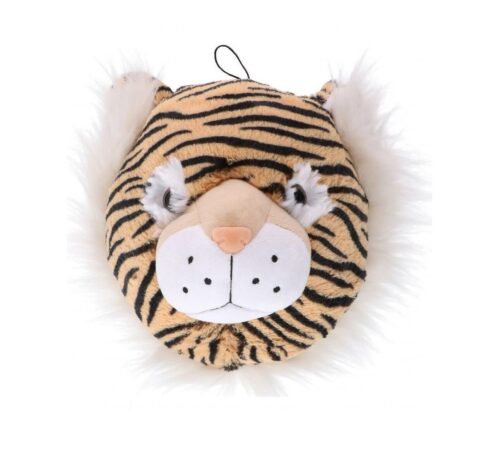 Pluche dierenkop tijger wanddecoratie ornament hangend knuffeldier kinderkamer speelgoed cadeau 3D